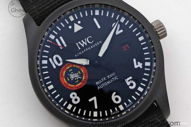 MIROTIME 0407 Mark XVIII ‘TOPGUN SFTI’ Ceramic M+F Best Edition Black Dial on Black Nylon Strap A MultiPurpose 7047